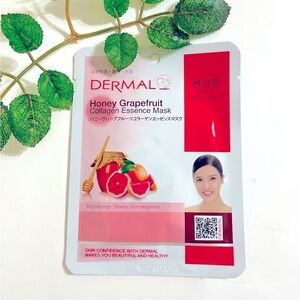 New 5/$18 DERMAL Honey Grapefruit Moisturizing Nutrition Sheet Face Mask